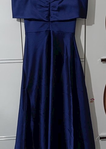 Kırmızı Payetli Çiçek Desenli Uzun Abiye Elbise - Görsel 5