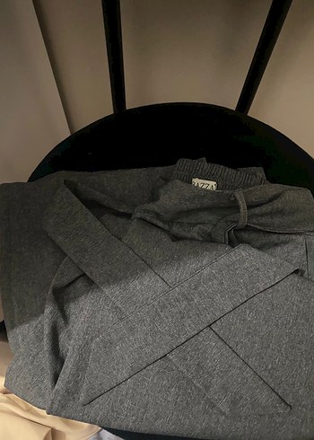 Gri kadın Badge Ceket - AZZA 40 - Görsel 3