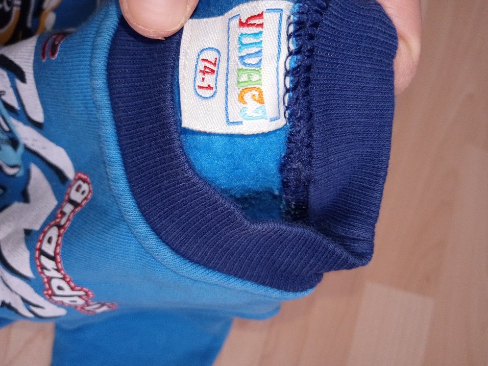 Erkek Bebek Mavi Sweat - Görsel 3