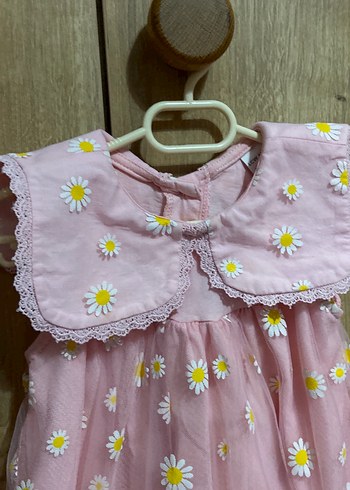 Papatya Nakışlı Kız Çocuk Elbisesi - Görsel 2