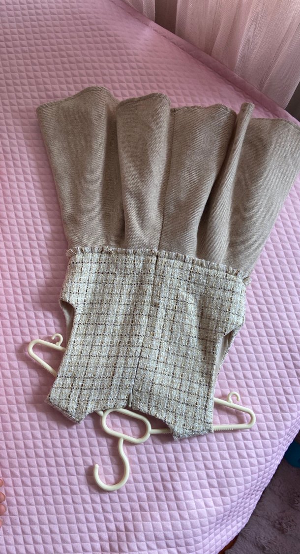 Kız Çocuk Bohem Örgü Kolsuz Elbise - Görsel 2