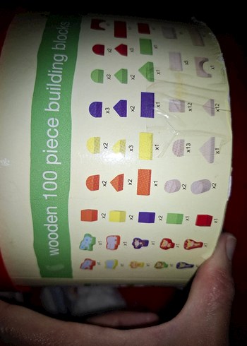 beyqz ve renkli Ahşap Bloklar - Görsel 2