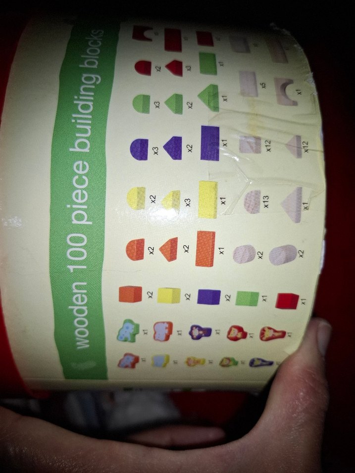 beyqz ve renkli Ahşap Bloklar - Görsel 2