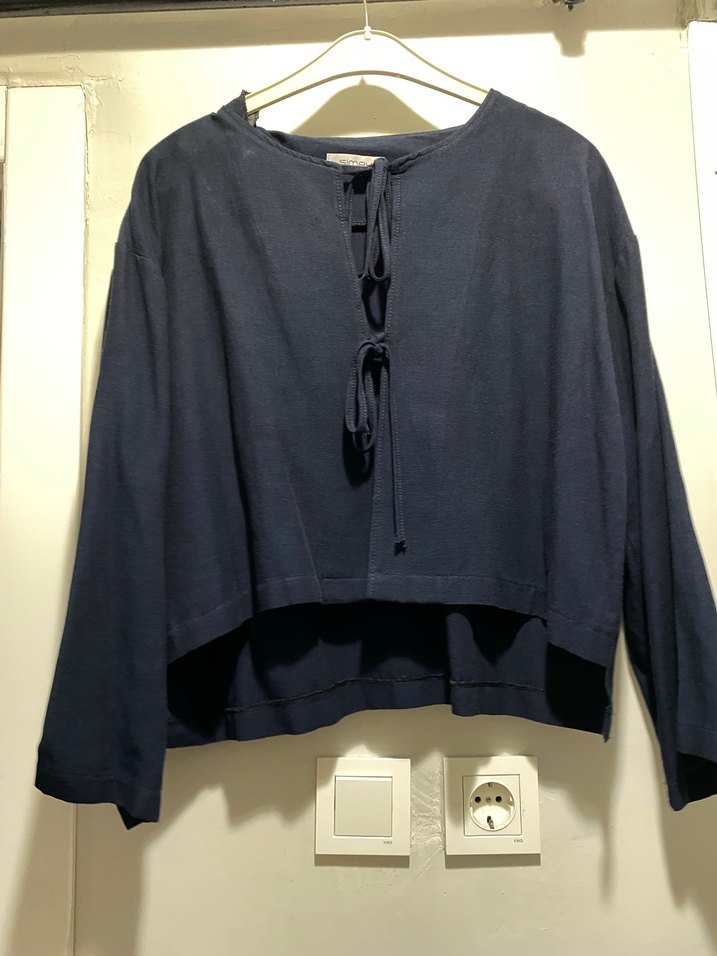 Lacivert Erkek Uzun Kollu Geniş Kesim Pijama - Görsel 2