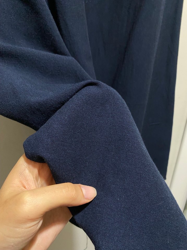 Lacivert Erkek Uzun Kollu Geniş Kesim Pijama - Görsel 4