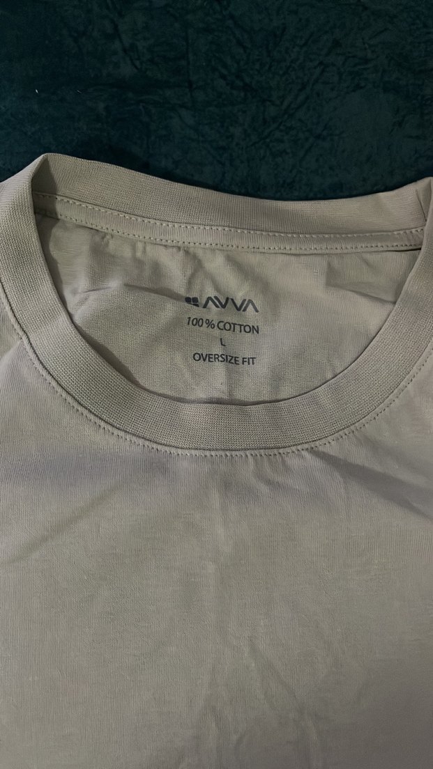 Beyaz Erkek Oversize Basic Tişört - Görsel 2