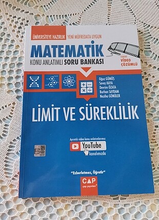 ÇAP / LİMİT VE SÜREKLİLİK 