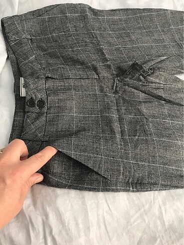 40 Beden Mango kumaş ekose pantolon