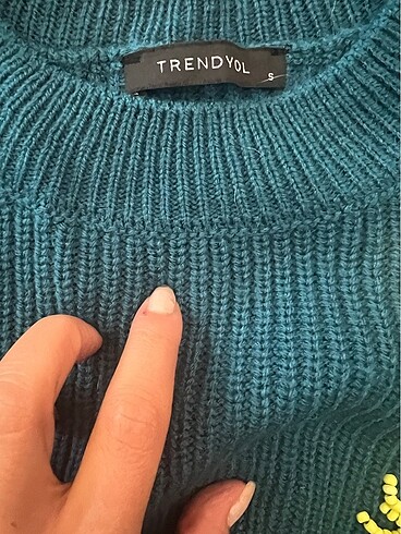 Trendyol & Milla Trendyolmilla Oversize Boncuklu Kazak