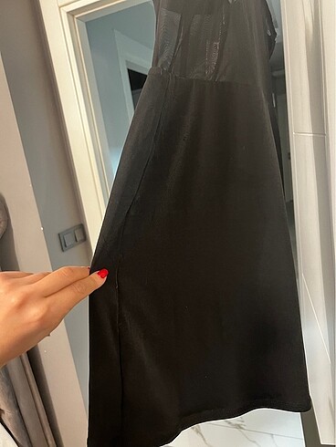 s Beden siyah Renk Bershka Tül Korse Mini Elbise