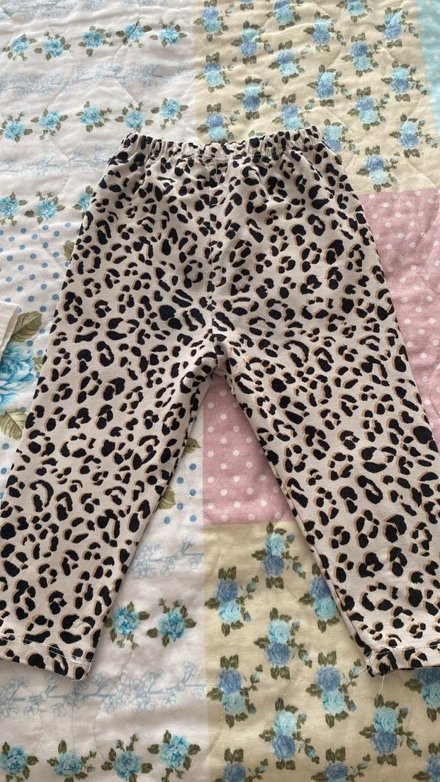 Leopar Desenli Kahverengi Çocuk Atlet - Görsel 2