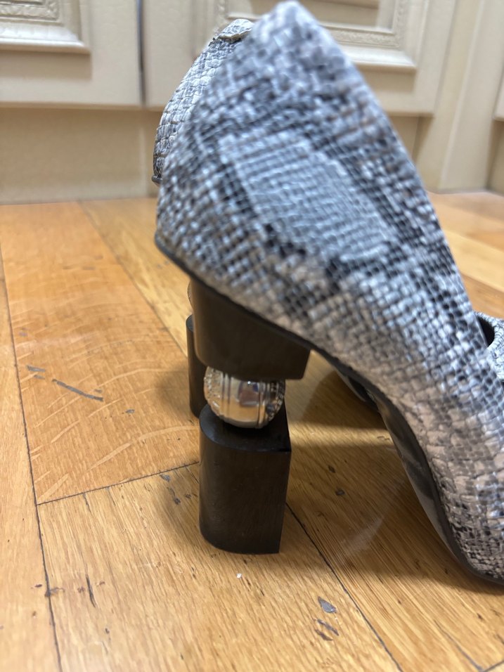 KEMAL TANCA YILAN DESENLİ TOPUK DETAYLI STİLLETO - Görsel 2