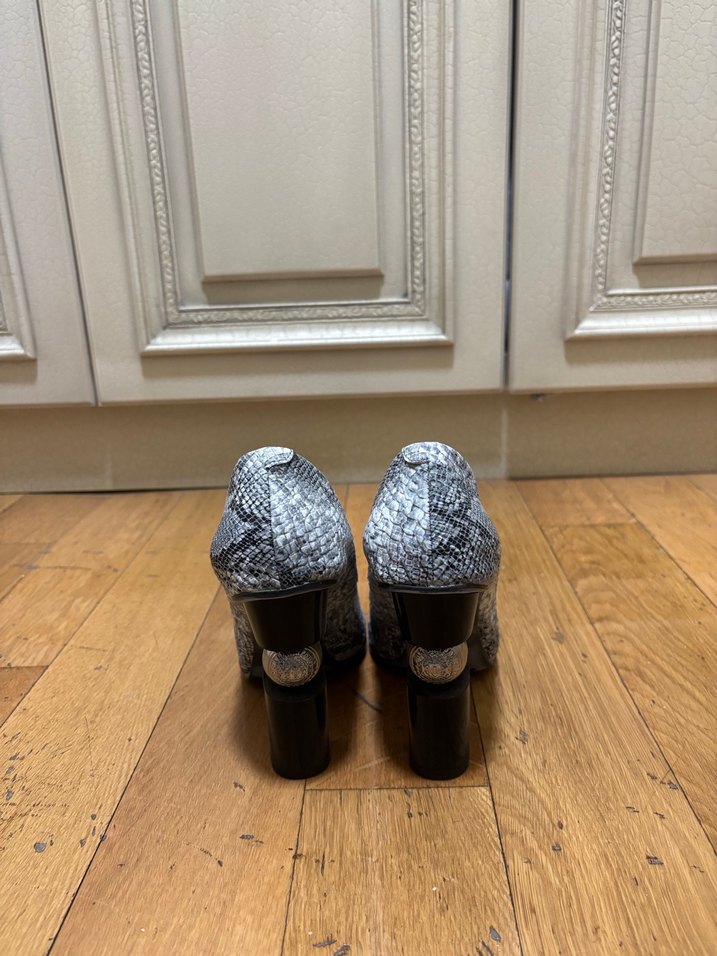 KEMAL TANCA YILAN DESENLİ TOPUK DETAYLI STİLLETO - Görsel 3