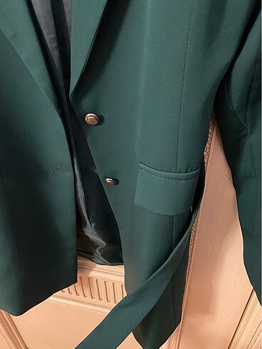 l Beden Blazer ceket zümrüt yeşili