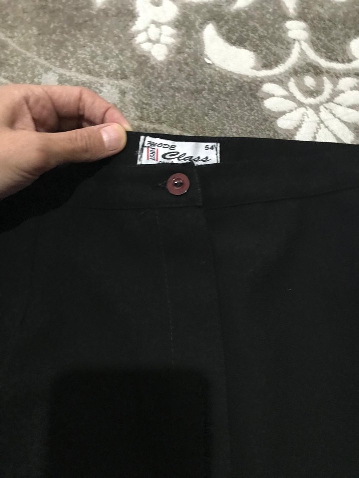 Siyah Kadın Pantolon 7XL - Görsel 3