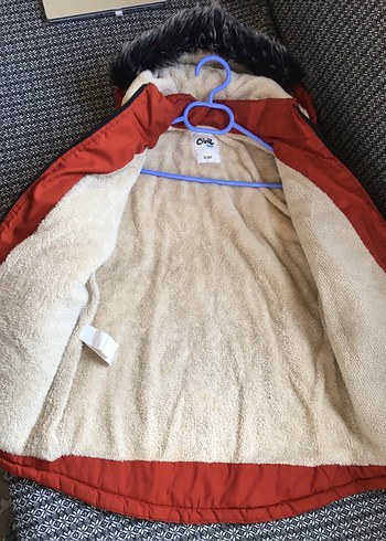 Kürklü Kapüşonlu Kız çocuk Kış Montu - Görsel 3