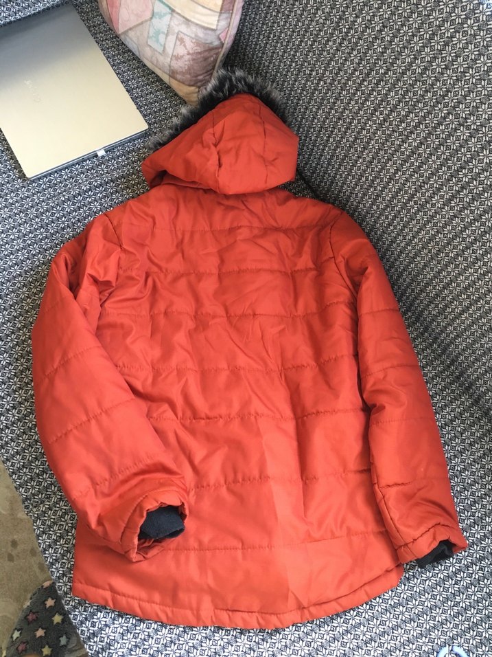 Kürklü Kapüşonlu Kız çocuk Kış Montu - Görsel 5