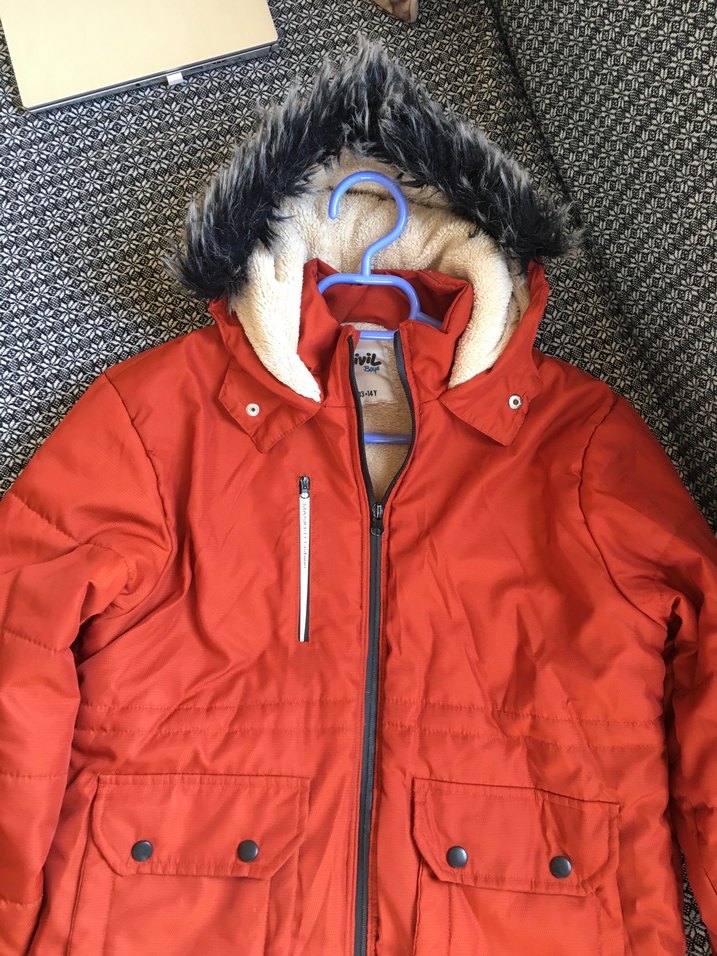 Kürklü Kapüşonlu Kız çocuk Kış Montu - Görsel 2