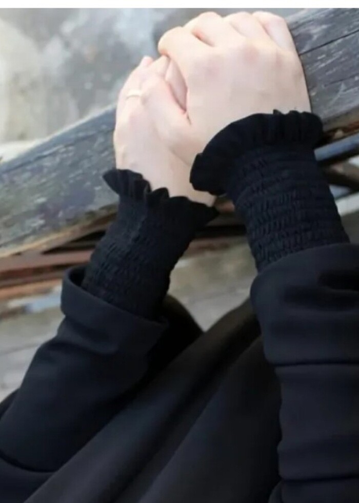 Gizli peçeli iğneli tek parça çarşaf  - Görsel 2