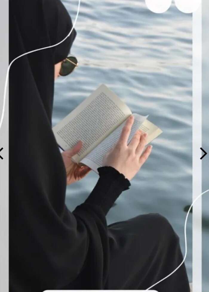 Gizli peçeli iğneli tek parça çarşaf  - Görsel 3