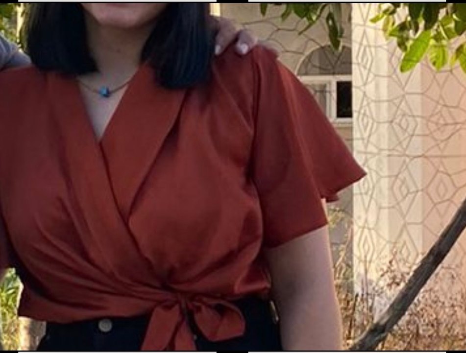 Kırmızı Parlak Saten Kadın Bluz - Görsel 2