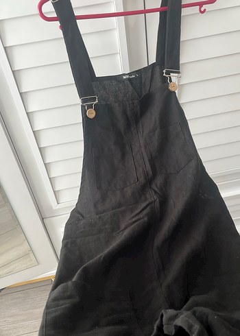 Siyah Denim tulum - Görsel 2