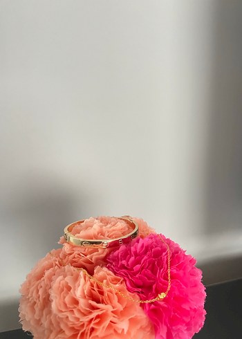 Renkli Fırfırlı Pembe Kadın Bileklik - Görsel 2