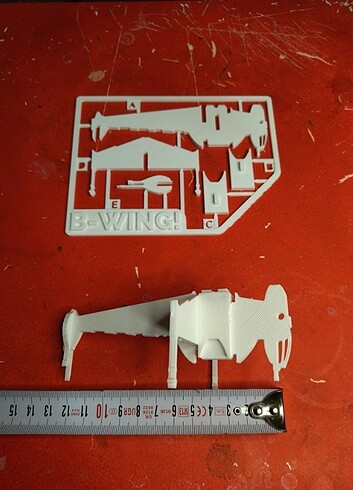 Star wars B wing kit card