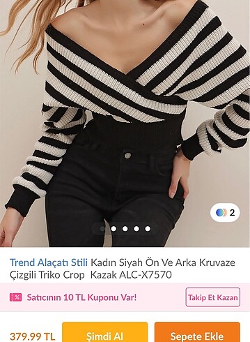 universal Beden Crop Kazak