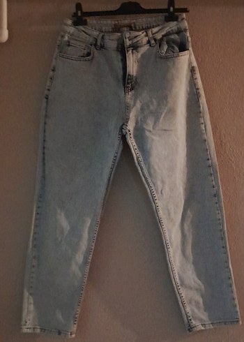 Gri Midi Boy Regular Fit Kadın Jean