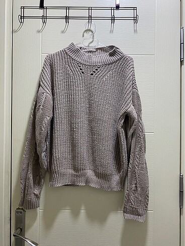 Kahverengi Kadın Kazak - Görsel 5