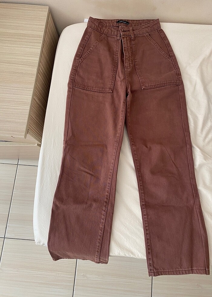 Kahverengi Kot Pantolon - Görsel 2