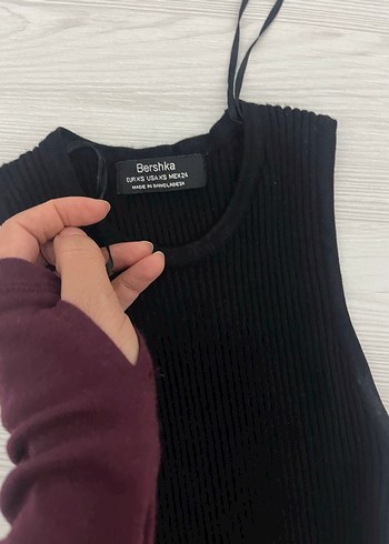 Siyah Yüksek Yakalı kısa Kadın Elbise - Görsel 3