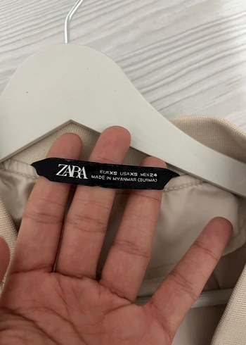 Bej Midi Boy Rahat Kesim Kadın Ceket - Görsel 3