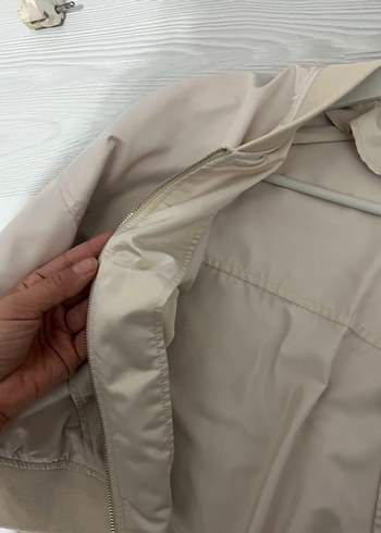 Bej Midi Boy Rahat Kesim Kadın Ceket - Görsel 4