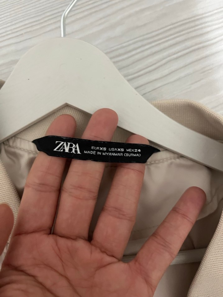 Bej Midi Boy Rahat Kesim Kadın Ceket - Görsel 3