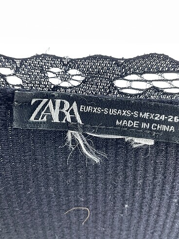 xs Beden siyah Renk Zara Bluz %70 İndirimli.