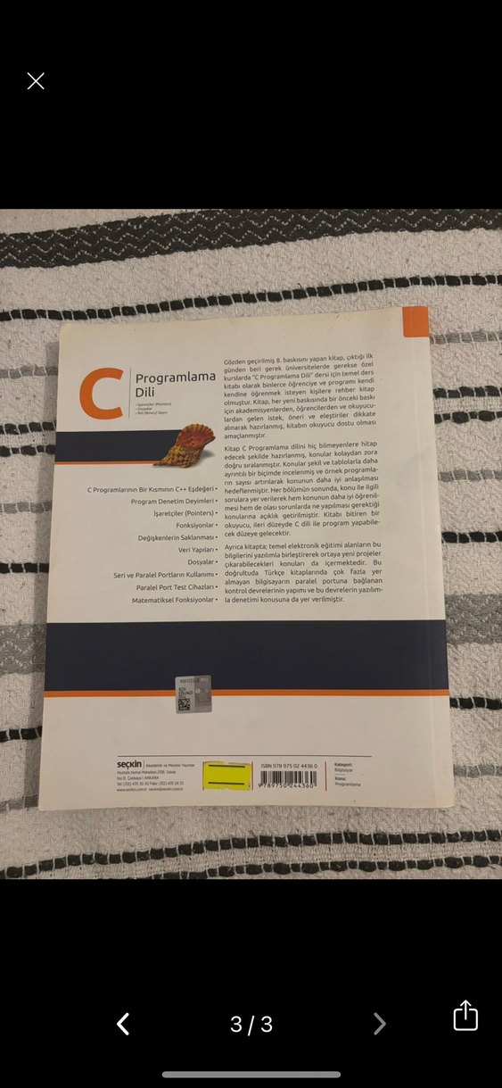 C Programlama Dili - 8. Baskı - Görsel 3