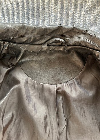 Siyah Deri  Ceket - Görsel 7