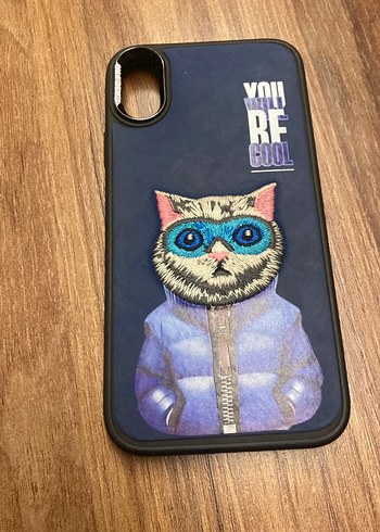 Kürk Detaylı Mavi Sokak Stili Telefon Kılıfı - Görsel 2