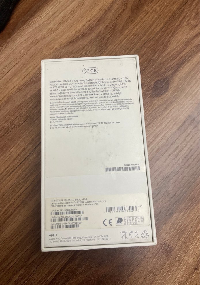 Siyah ıphone 7 kutusu - Görsel 3