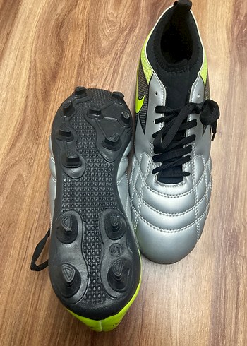 Gri Bağcıklı Erkek Futbol Ayakkabısı Krampon - Görsel 3