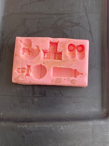 Tren,ev pencere,kuş,mini arabalar,bebek objeleri,kalp silikon ka - Görsel 5