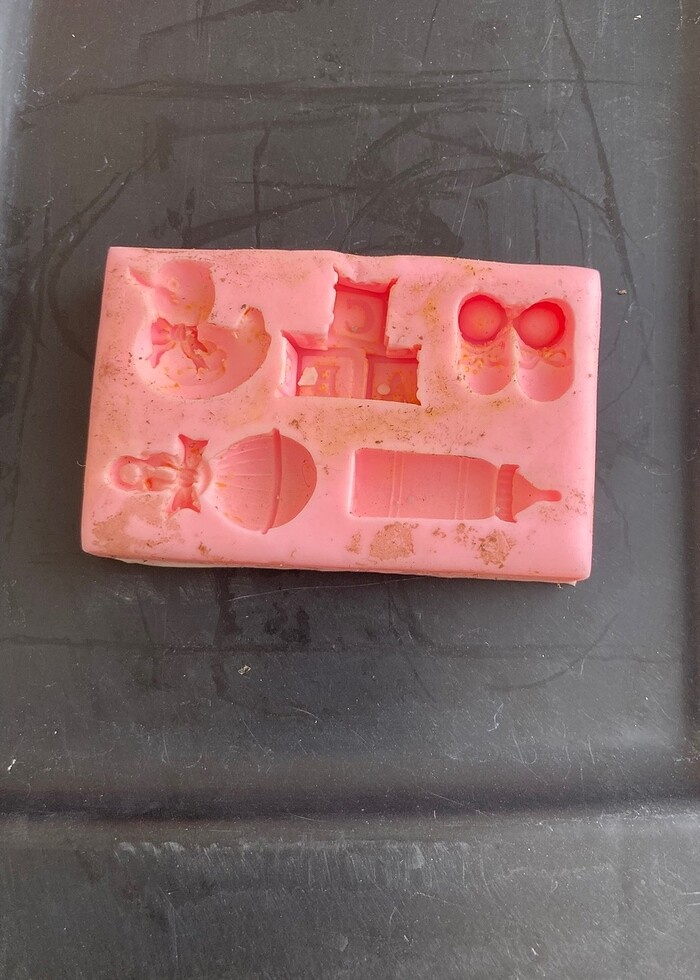 Tren,ev pencere,kuş,mini arabalar,bebek objeleri,kalp silikon ka - Görsel 5