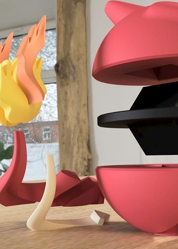 Pokemon Charmaleon Pokeball - Görsel 3