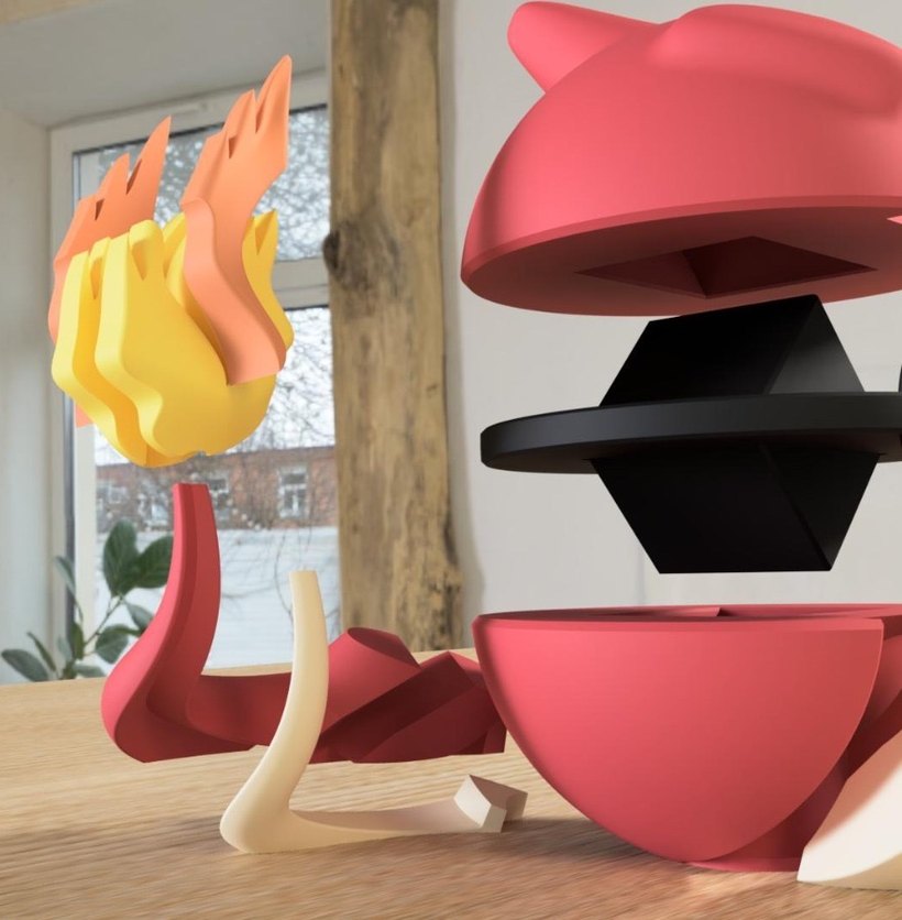 Pokemon Charmaleon Pokeball - Görsel 3