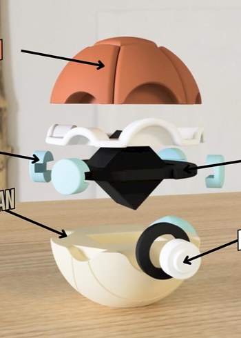 Pokemon Squirtle Pokeball - Görsel 3