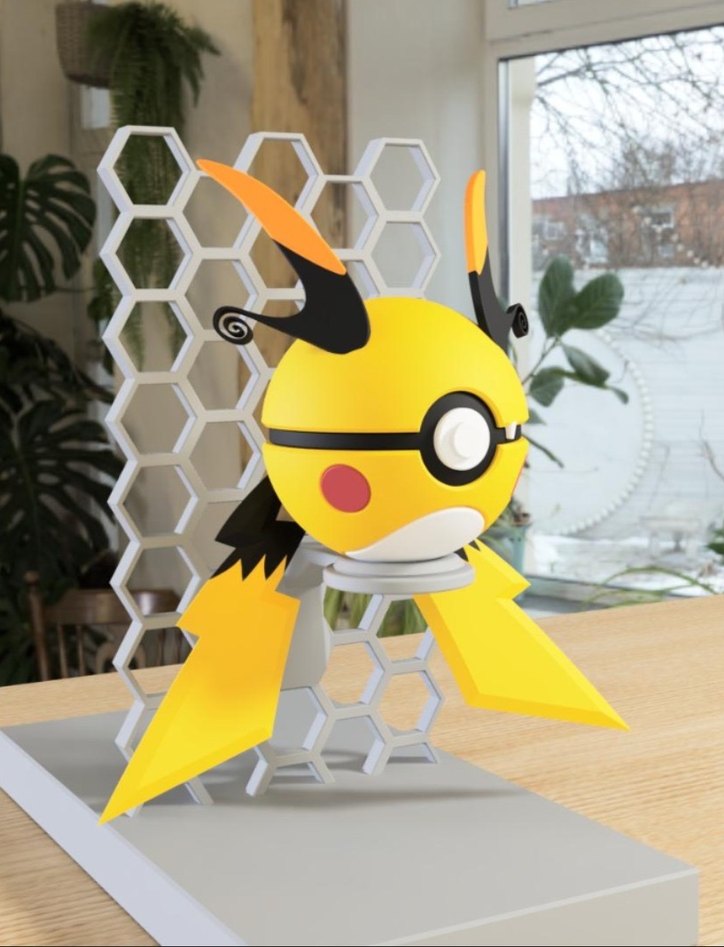 Pokemon Mega Raichu Pokeball - Görsel 4