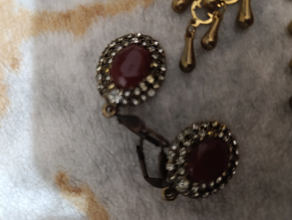 Uzun Zincir Detaylı Bohem Vintage Küpe - Görsel 3