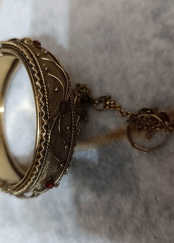 İşlemeli Zincir Detaylı Kadın El Zinciri - Görsel 2